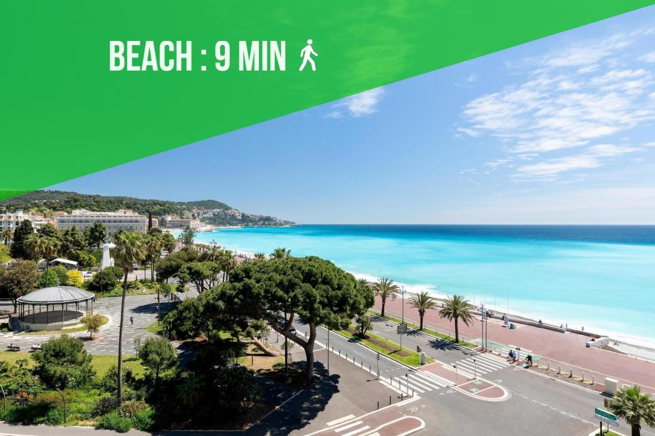 ניס Center - Balcony Quiet - Air Conditioner - Kitchen - Wifi - Tram מראה חיצוני תמונה