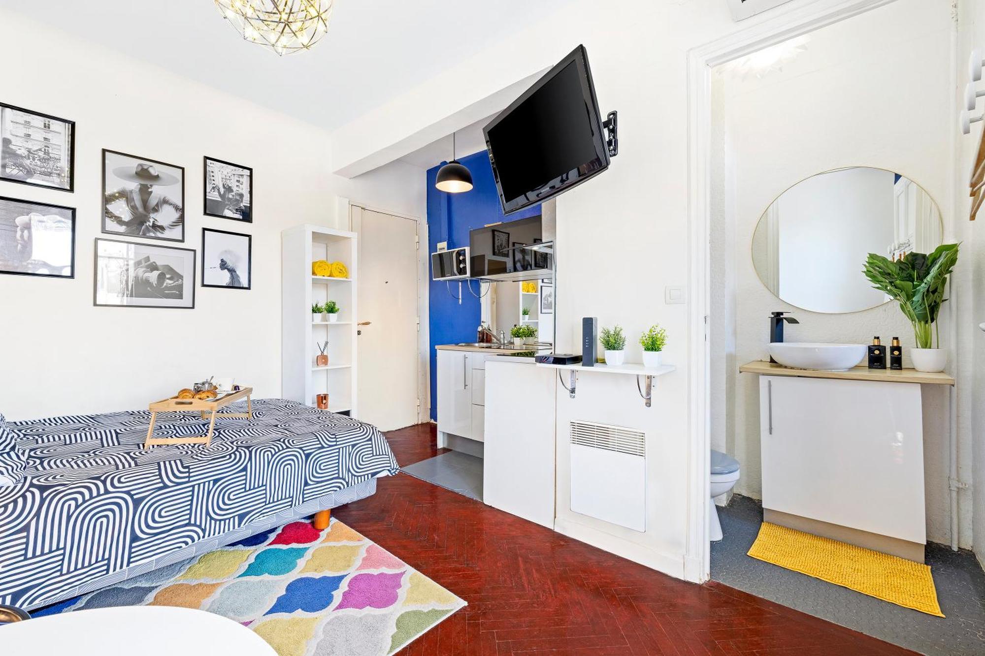 ניס Center - Balcony Quiet - Air Conditioner - Kitchen - Wifi - Tram מראה חיצוני תמונה